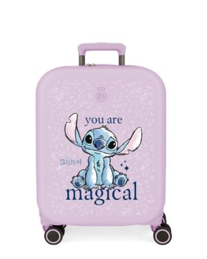 Mala de Cabine / Trolley 55cm STITCH You Are Magical Lilás
